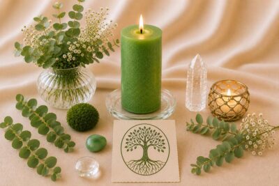 Kerzen-Ritual Grün - Hoffnung, Gesundheit, Heilung