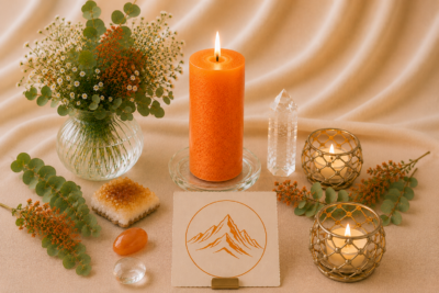 Kerzen-Ritual Orange - Selbstvertrauen, Kraft, Stärke
