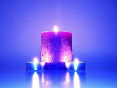 Kerzenritual violett - Erleuchtung, Inspiration, Erfolg
