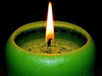 Kerzen-Ritual grün - Hoffnung, Gesundheit, Heilung