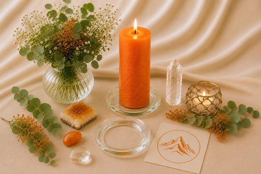 Kerzen-Ritual Orange - Selbstvertrauen, Kraft, Stärke – Bild 3