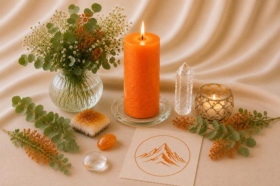 Kerzen-Ritual Orange - Selbstvertrauen, Kraft, Stärke – Bild 2