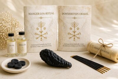 Das Set: Die Manger-Loa-Rituale, das mächtige Donnerstein-Orakel